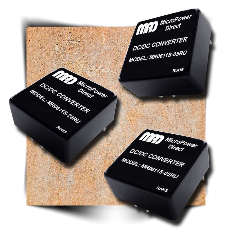 MicroPower Direct unveils mini 6W ultra-wide input railway DC/DC converters